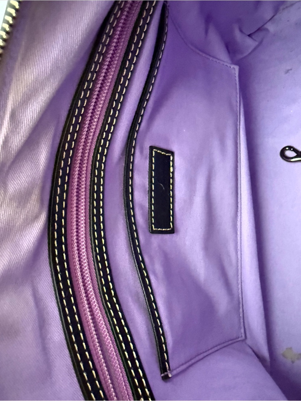 RETIRED Dooney & Bourke Disney Mary Poppins Bue Purple Dome Satchel Purse RARE - Picture 5 of 9